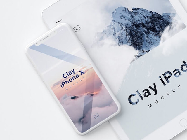 iPhone X和iPad的全新白模樣機(jī)